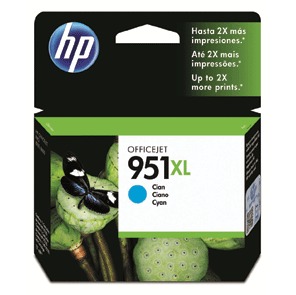 HP 951XL CYAN - CARTUCHO DE RENDIMIENTO ALTO PARA HP OFFICEJET 8100/8600, RENDIMIENTO HASTA 2300 PÁGINAS